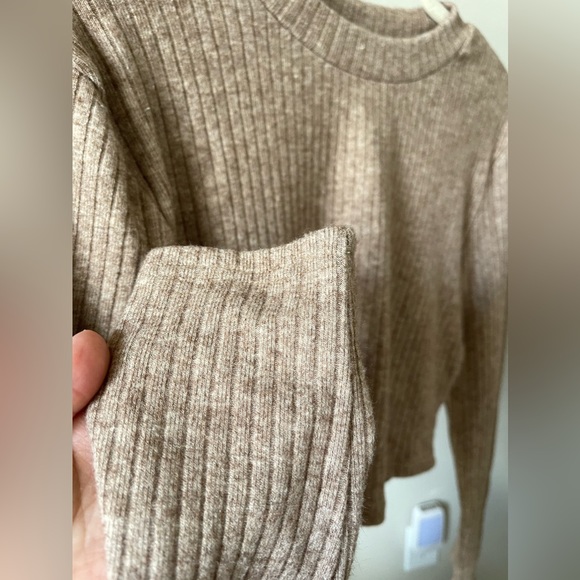 Brand New 2 Pc Mocha Ribbed Lounge Set - Picture 6 of 11